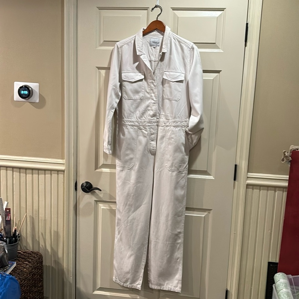 Rails Off White Utility Jumpsuit Nwot Size Large - image 2
